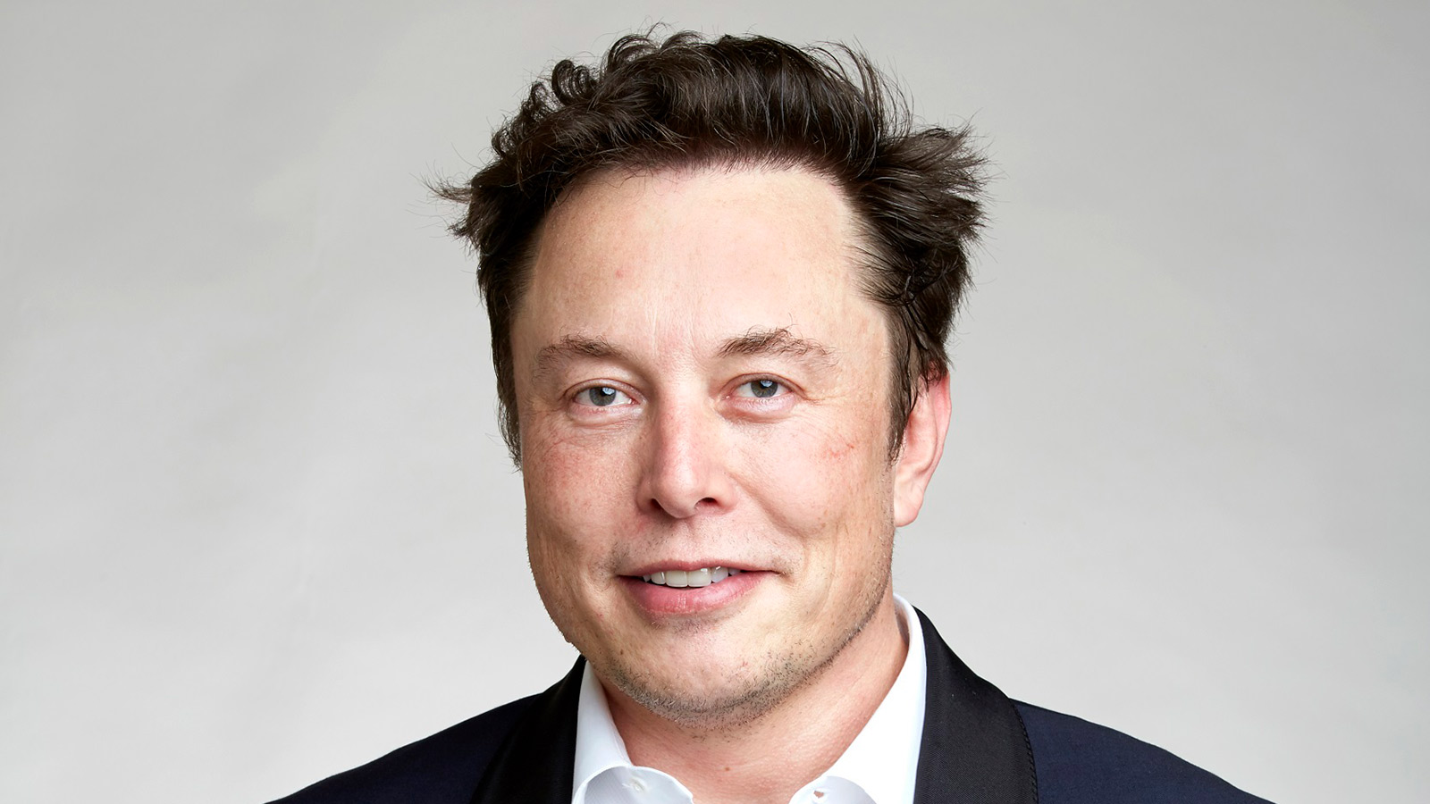 A headshot of business tycoon Elon Musk