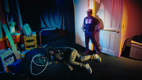 Scene from the Shittin' Me video by A$AP Rocky
