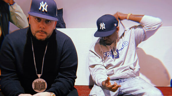 Peter Jackson and Tony Yayo wearing Yankee fitteds during the Passport Boys Canadian Tour