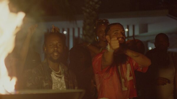 Popcaan and Drake in the We Caa Done video
