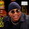 LL Cool J on the set of Hot Ones