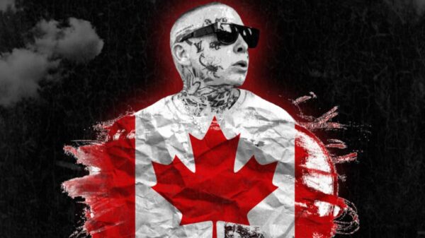 A composite image of rapper Madchild and the text: Live on tour with special guest Robbie G