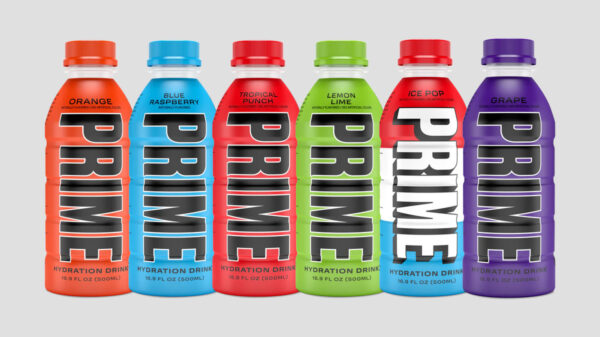 Various flavours of the PRIME Energy drink