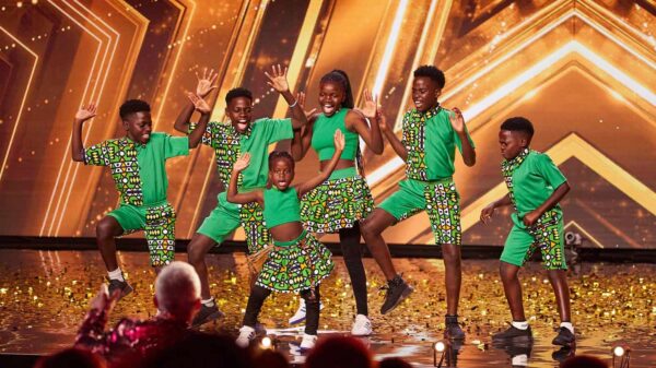 The Triplets Ghetto Kids performing on Britain's Got Talent