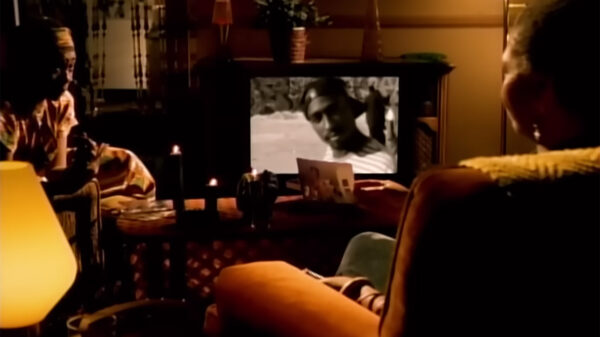 A screengrab from the Dear Mama music video by 2Pac