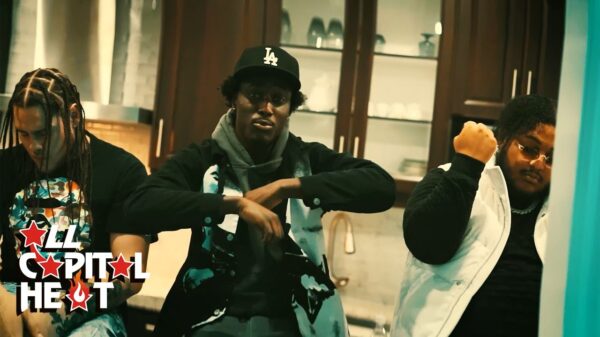 Scene from the Getting Rich video by ALLCAPYOW featuring Lil Berete, KG Jay and Nilla1Hunna