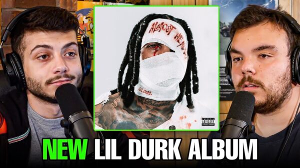 Promo image for NFR Podcast episode with a review of the Lil Durk album Almost Healed