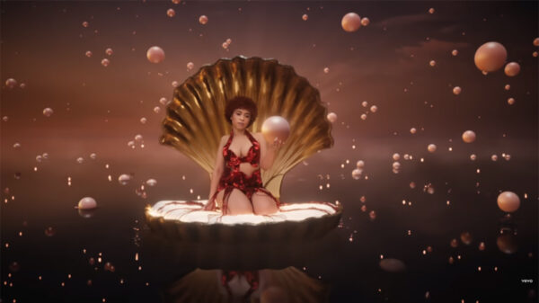 A scene from the Karma music video by Taylor Swift featuring Ice Spice