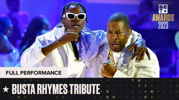 A scene from the tribute to Busta Rhymes at the 2023 BET Awards