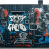 A graffiti mural with the words Detox The Ghetto written in block letters.