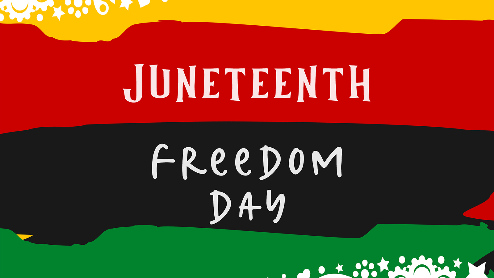 A Juneteenth Freedom Day flag