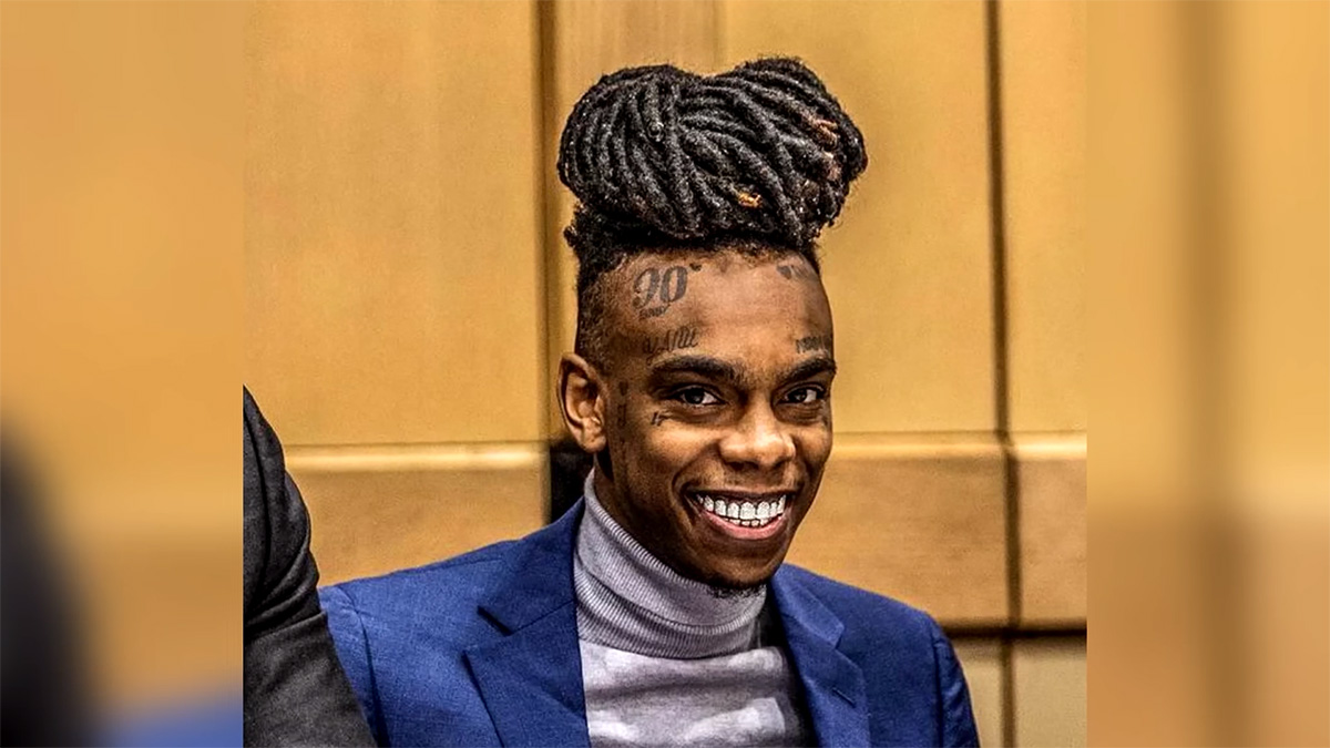 YNW Melly smiles while in court