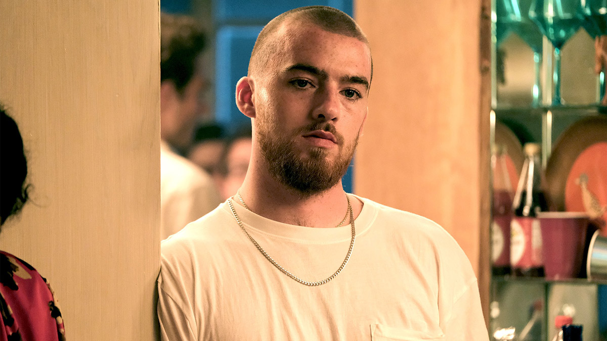 A shot of actor Angus Cloud as Fezco in the HBO series Euphoria