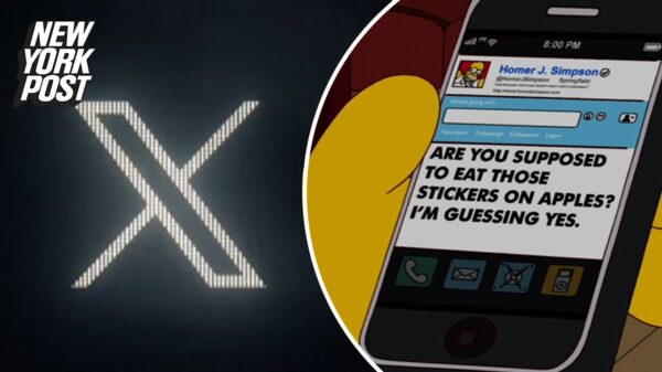 YouTube thumbnail for the video Did The Simpsons predict Twitter's new X logo in 2012?