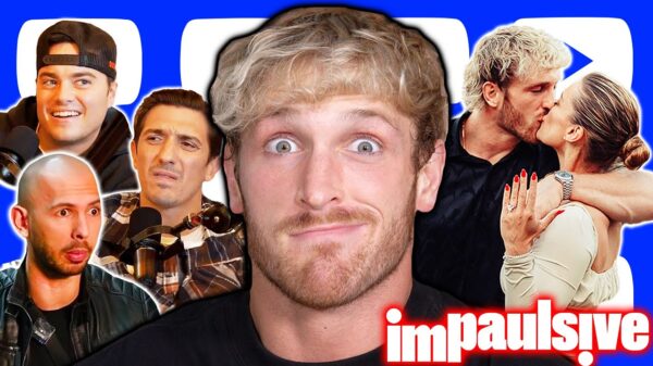 YouTube thumbnail for the video Logan Paul Gets Engaged, Andrew Tate Escapes Prison, Full Send VS Schulz, FDA Investigating PRIME?!