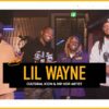 An inside the studio view of Lil Wayne on The Pivot Podcast