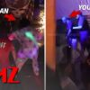 Scenes from a fight between Afroman's crew and rapper Young Buck