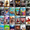 Rows on rows of Xbox video game titles