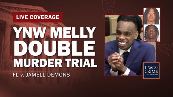 YouTube thumbnail for the video WATCH LIVE: Rapper YNW Melly Double Murder Trial — FL v. Jamell Demons — Day 13