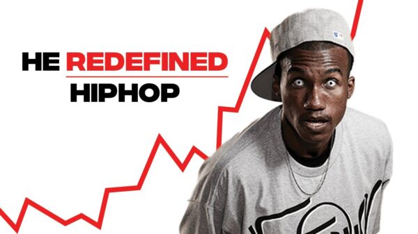YouTube thumbnail for the video how Hopsin redefined hip-hop unlike any other rapper.