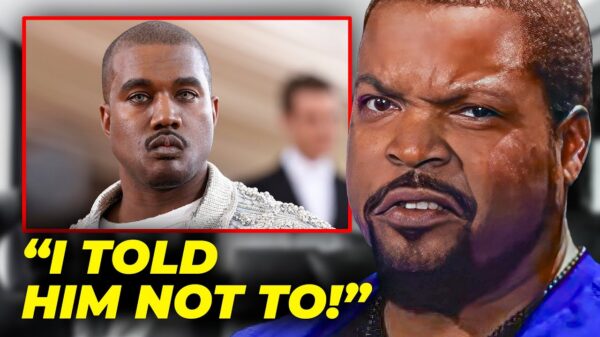 YouTube thumbnail for the video Ice Cube CONFRONTS Kanye West's Misunderstandings: The Dark Side Of Music Industry