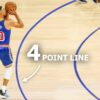 YouTube thumbnail for the video I Added A 4 Point Line To The NBA And This Is What Happened
