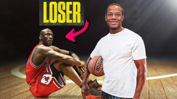 YouTube thumbnail for the video How This Nerd Beat Michael Jordan in Basketball