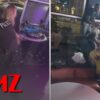 YouTube thumbnail for the TMZ video Love & Hip Hop Stars Arrested in Atlanta, Wild Video Shows Brawl