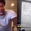 Yungeen Ace shows paperwork during a recent video stream