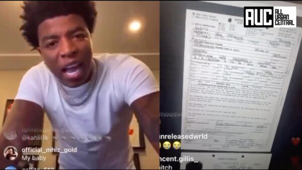 Yungeen Ace shows paperwork during a recent video stream