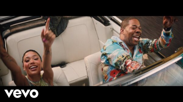 Busta Rhymes and Coi Leray ride with the top down in the music video for Luxury Life
