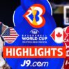 YouTube thumbnail for the video Canada seize bronze from USA in FIBA World Cup 2023 overtime thriller