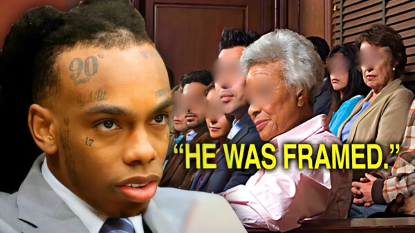 YouTube thumbnail for the video Juror Says YNW Melly Was Framed
