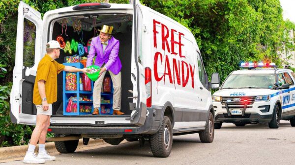 YouTube thumbnail for Hunter Williams opened a candy store in a van
