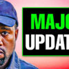YouTube thumbnail for the video Major Updates for Kanye West's New Album