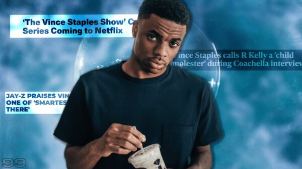 YouTube thumbnail for the video The Vince Staples Show: Gang Banging to Netflix