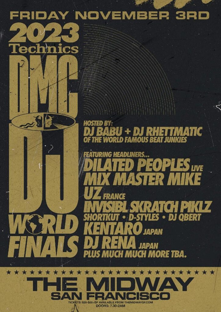 Promotional poster for the 2023 Technics DMC World DJ Finals.