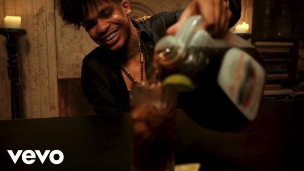 Screengrab from the Iced Tea music video by Lil Crix