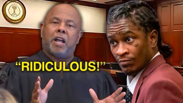 YouTube thumbnail for the video Young Thug Judge FURIOUS at the Prosecutors