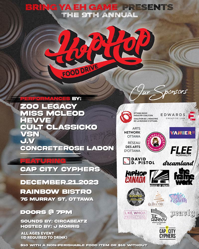 Poster for Hip Hop Food Drive