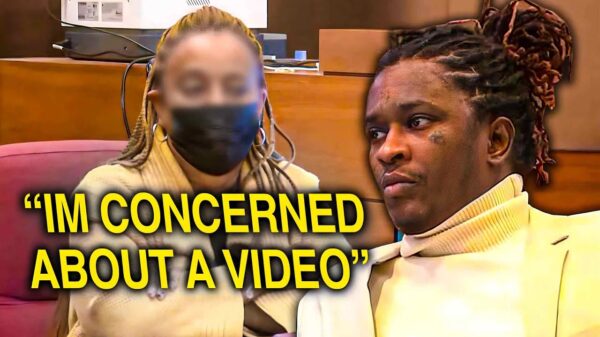 YouTube thumbnail for the CUFBOYS video Young Thug Juror SAYS THIS! - Day 7 YSL RICO Trial.