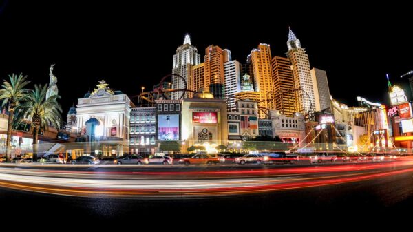 Paronama photo of the Las Vegas Strip.