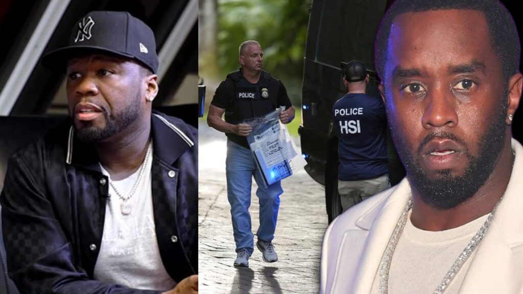 YouTube thumbnail for the video 50 Cent Explains Why Diddy Is Finished... The Feds Only Raid You If They Got A Case.