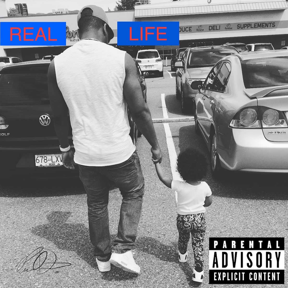Official artwork for the Real Life album by Markus Banks