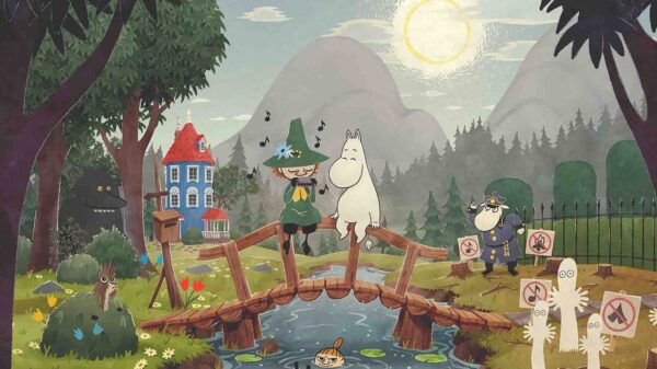 Promotional artwork for the game Snufkin: Melody of Moominvalley