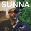 A split image of Canadian rappers Tona and Sayzee, merged to form one person. This image is to promote their collaborative EP Sun Is Out.