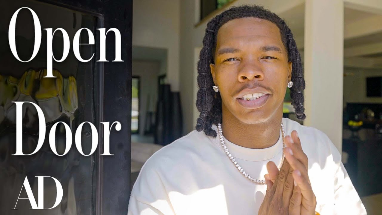 YouTube thumbnail for the video 'Inside Lil Baby's Stylish Atlanta Oasis | Open Door | Architectural Digest'