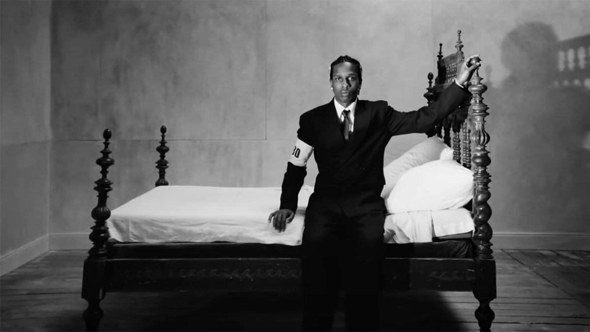 Rapper ASAP Rocky in his HIGHJACK music video