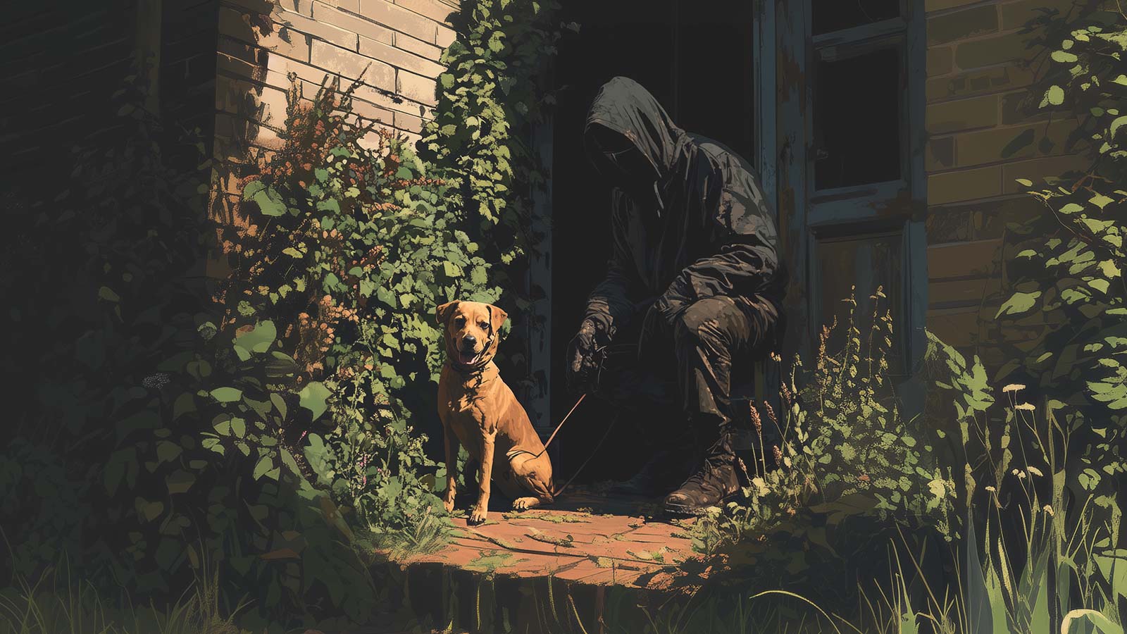 An AI generated depiction of dognapping in progress