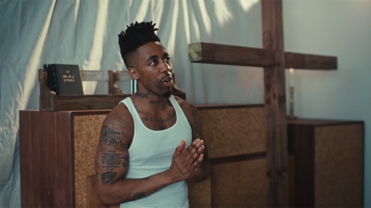 Scene from the God's Eye Remix video by Dax.